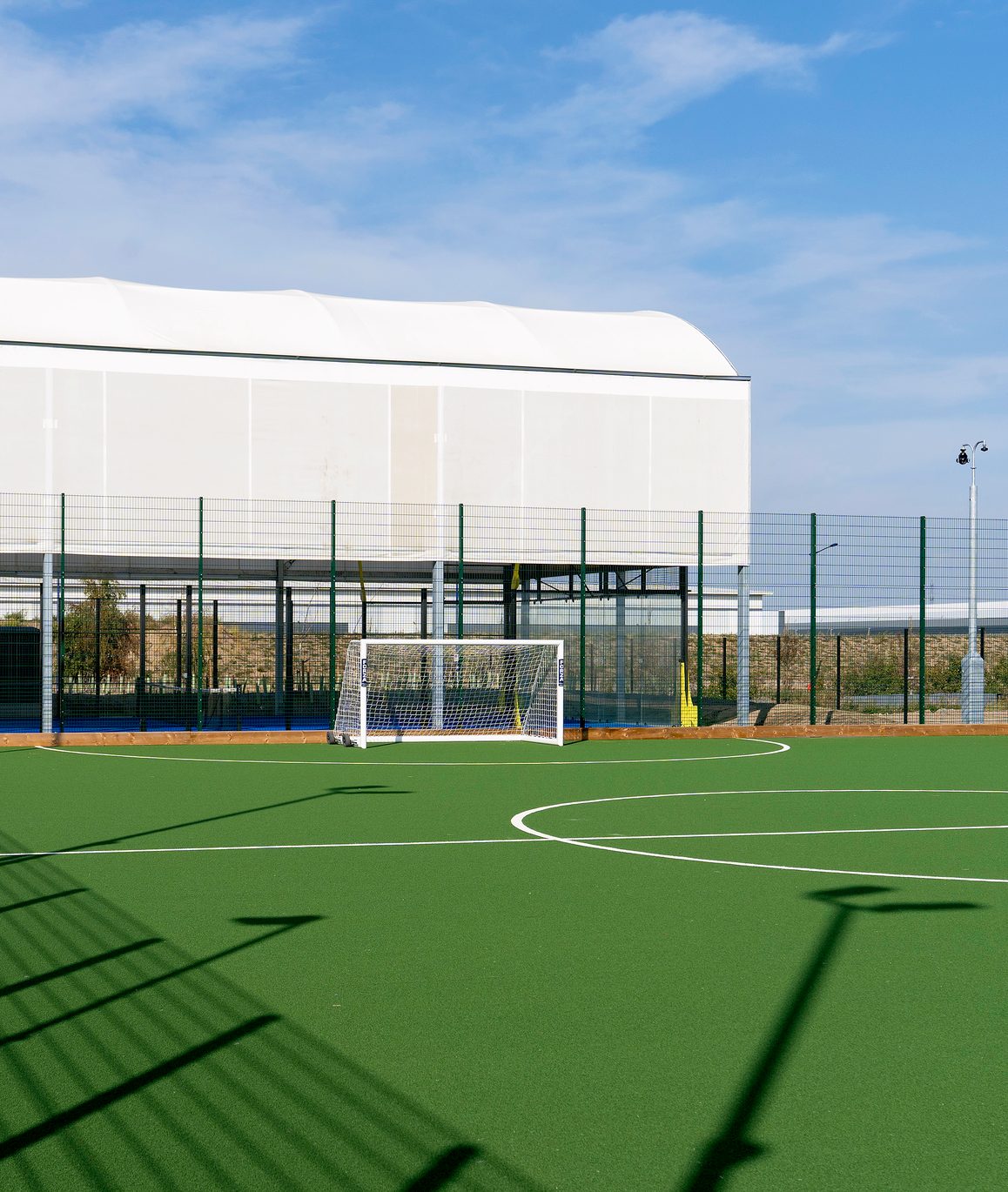 Outdoor pitch and padel court at The Hive